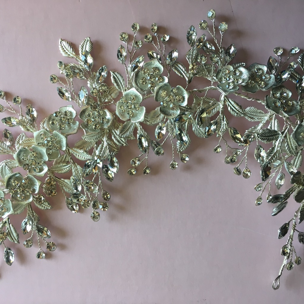 Bridal headpiece comb hairband